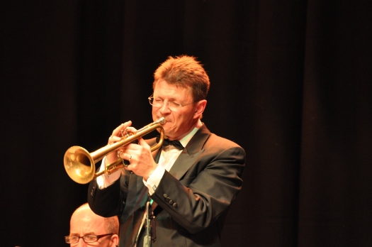 Geoff Power, 1st trumpet and musical director with The Lounge Bar Lotharios